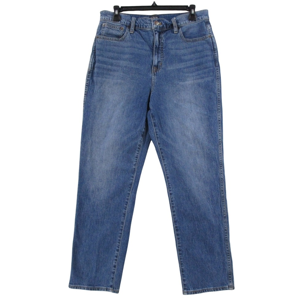 J.Crew High-Rise Classic Vintage Jeans Blue Medium Wash Straight Leg Size 29